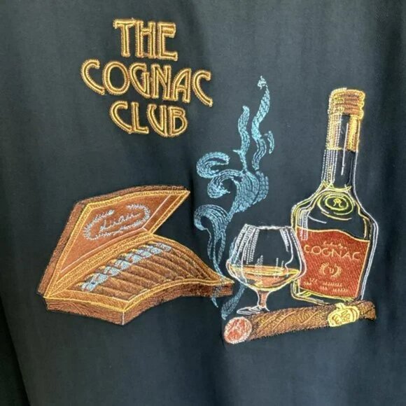 Luau Limited Edition Copyright Design Men's Short Sleeve Shirt XL Cognac Club - Picture 5 of 5